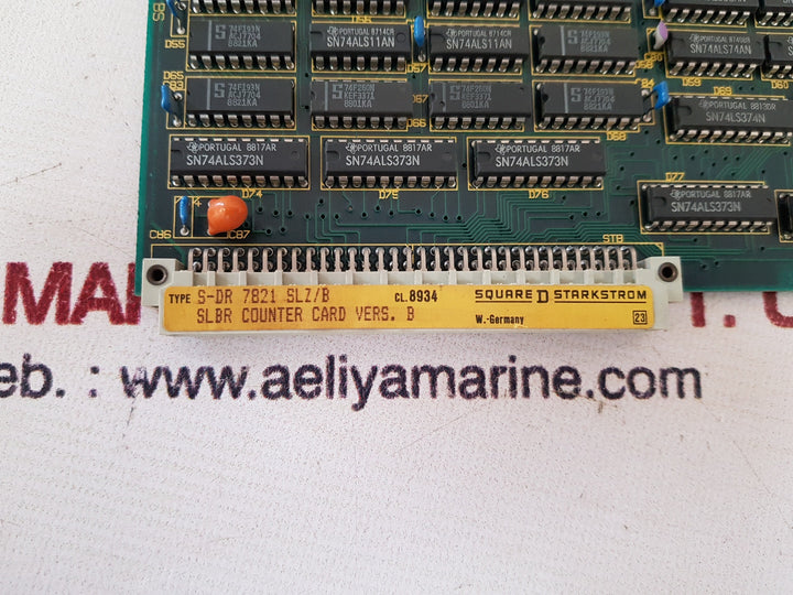 Square D s-dr 7821 slz/b slbr counter card