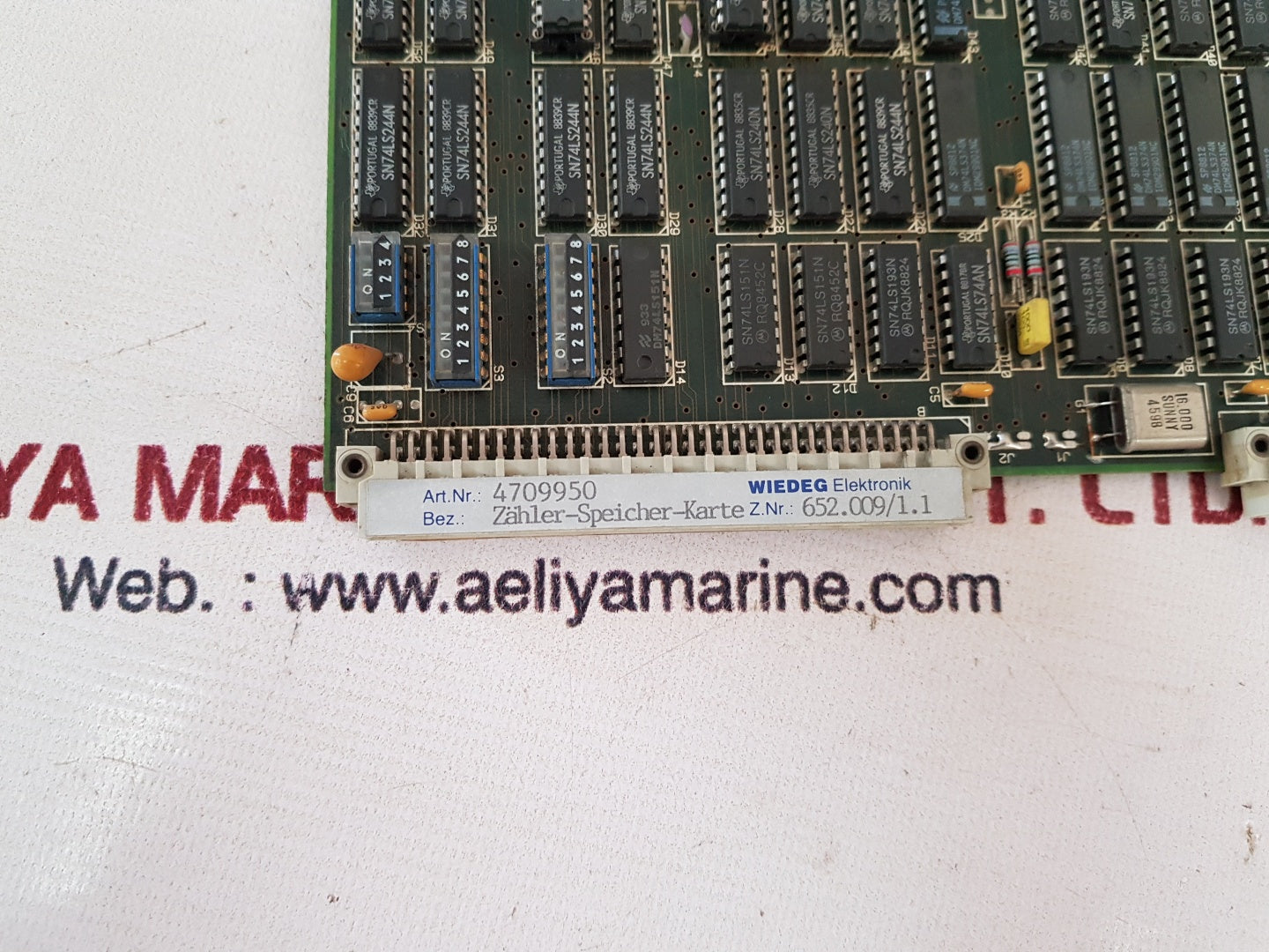 Wiedeg elektronik 4709950 counter memory card 652.009/1.1