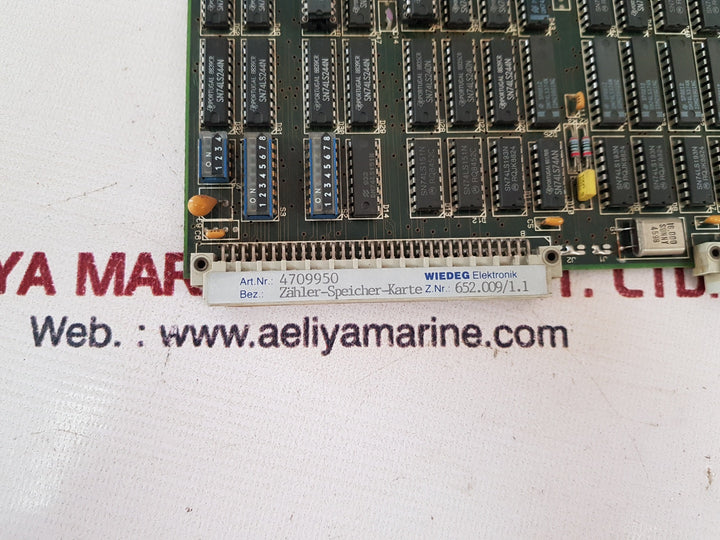 Wiedeg elektronik 4709950 counter memory card 652.009/1.1