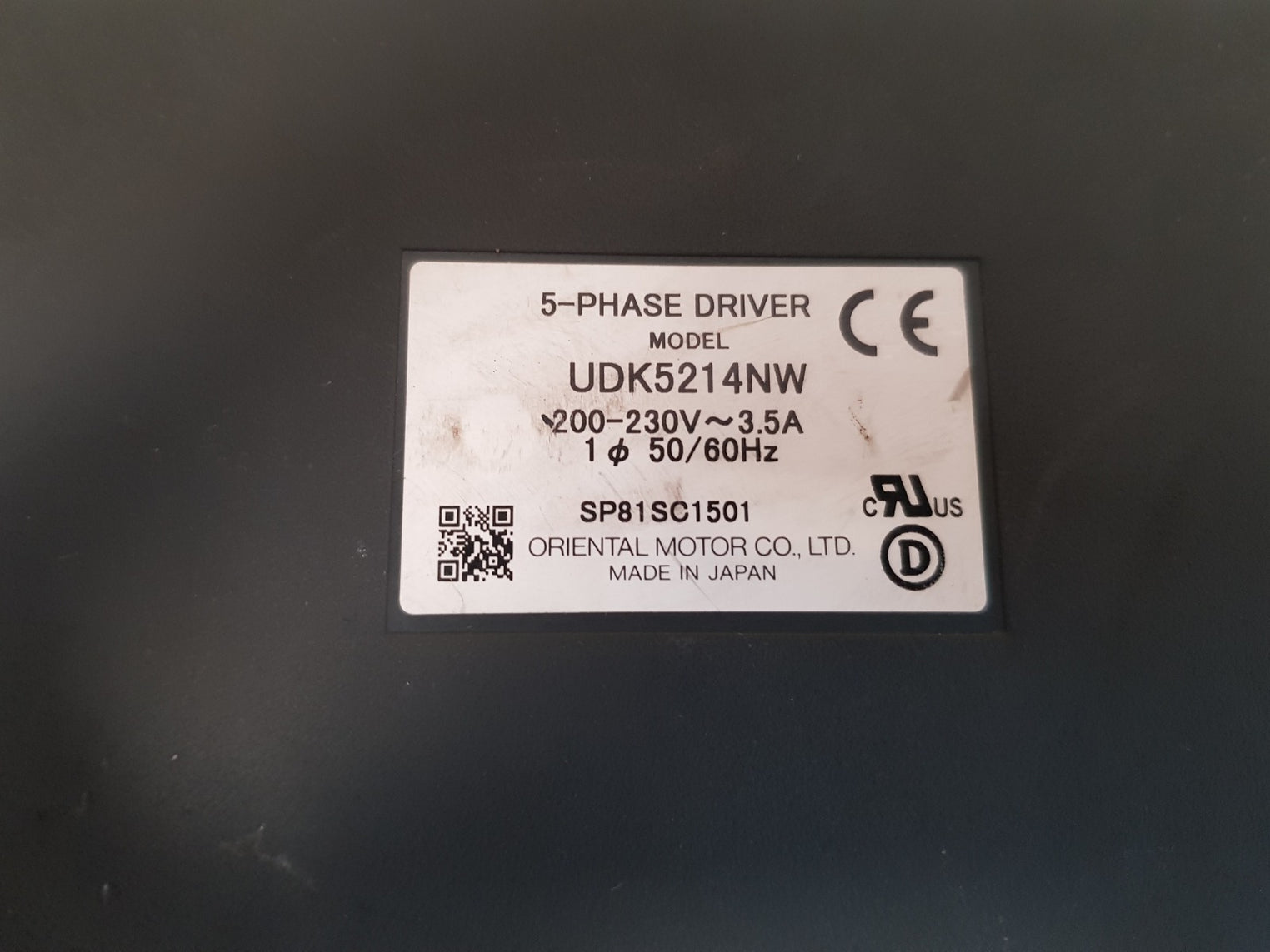 Oriental Motor 5-phase Driver Udk5214Nw Motor Driver 200-230V~3.5