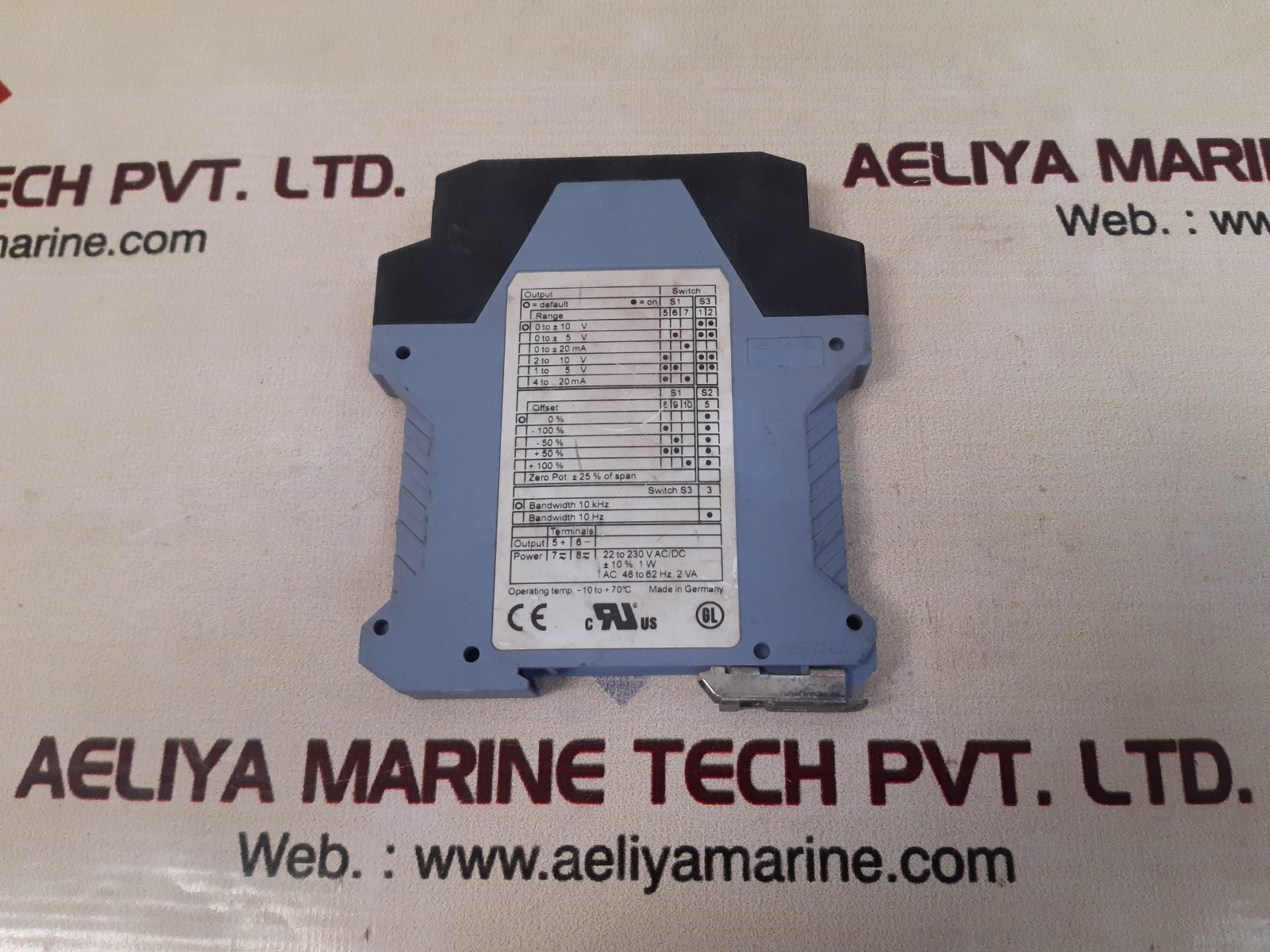 Knick varitrans p 27000 h1 dcisolation amplifier Aeliya Marine Tech