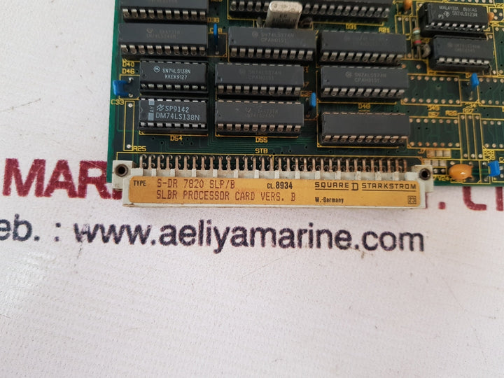 Square D s-dr 7820 slp/b processor card