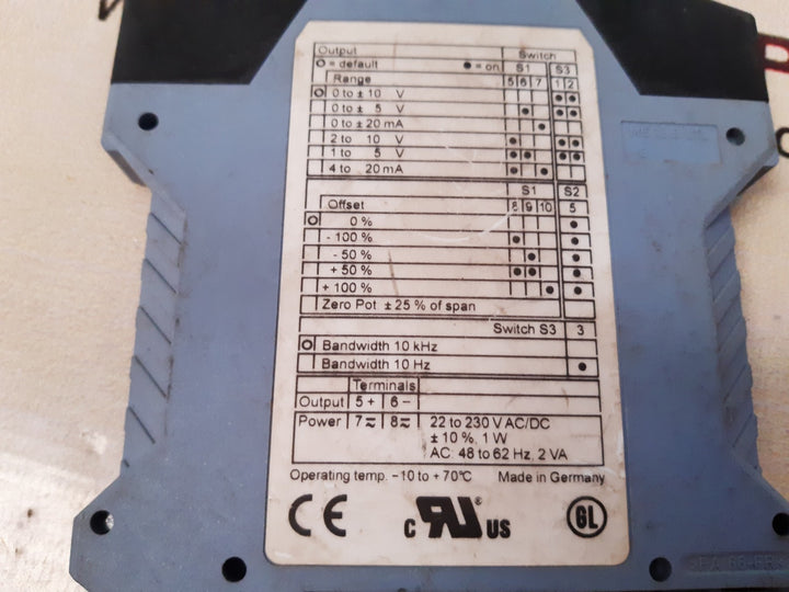 Knick varitrans p 27000 h1 dc-isolation amplifier
