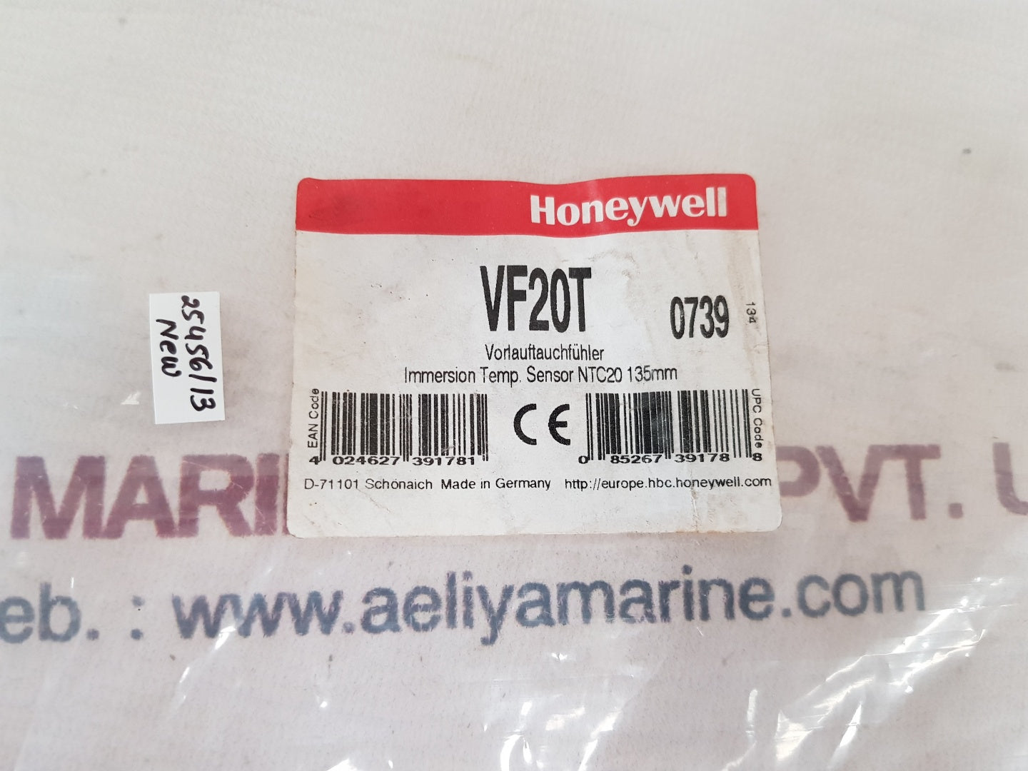 Honeywell vf20t immersion temperature sensor
