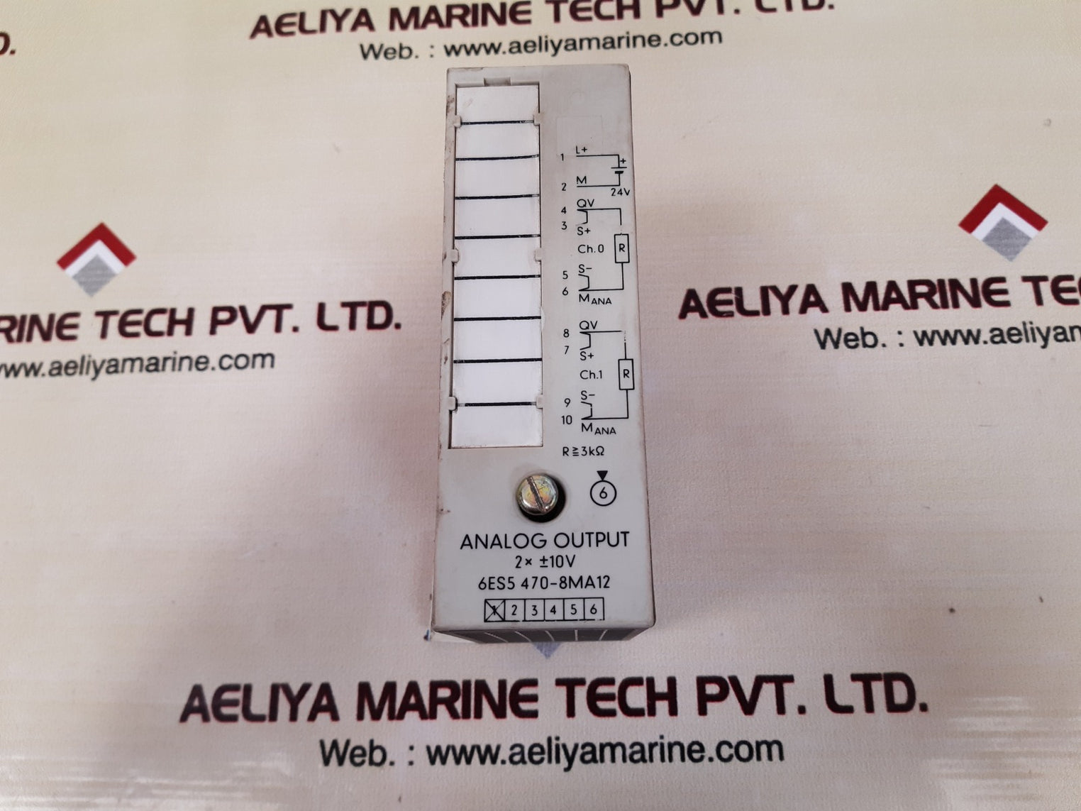 Siemens simatic s5 6es5 470-8ma12 analog output module