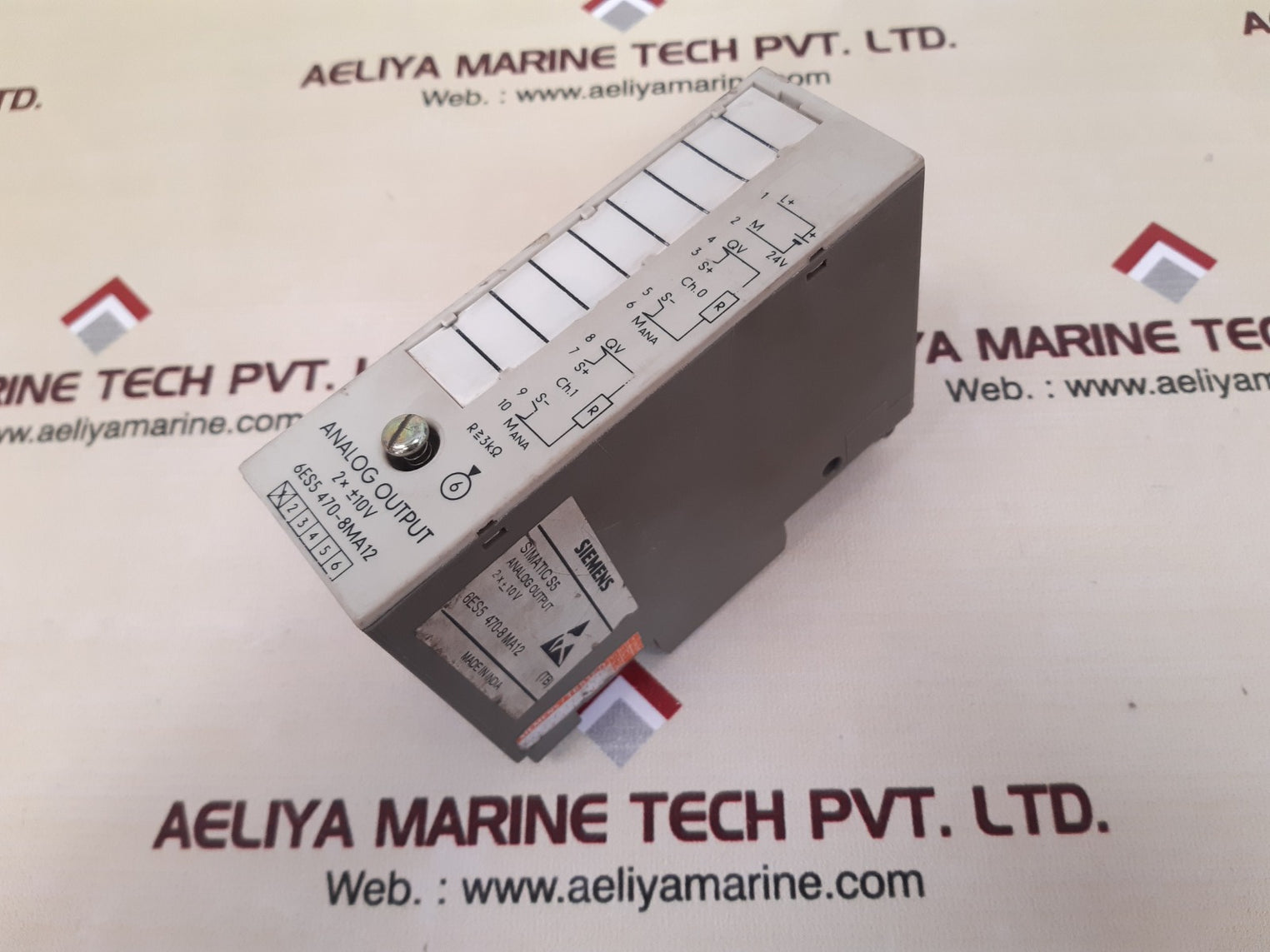 Siemens simatic s5 6es5 470-8ma12 analog output module