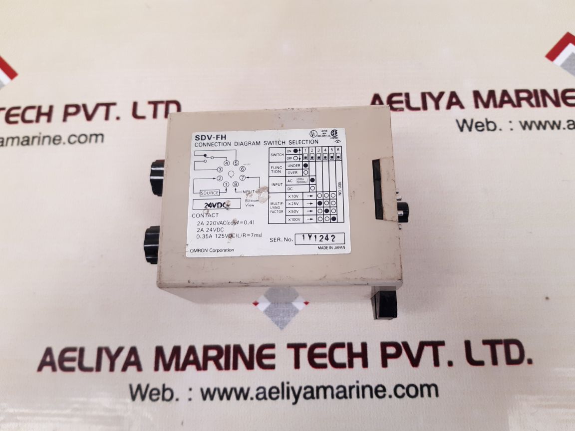 Omron sdv-fh2 voltage sensor Used 