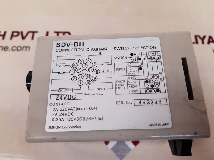 Omron sdv-dh2 voltage sensor