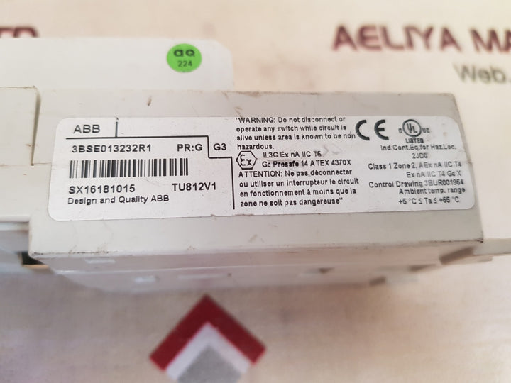 Abb Tu812V1 Compact Module Termination Unit 3Bse013232R1