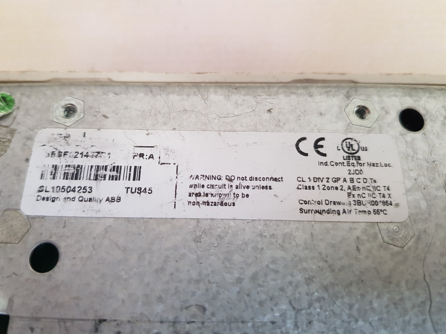 Abb tu845 termination unit 3bse021447r1 