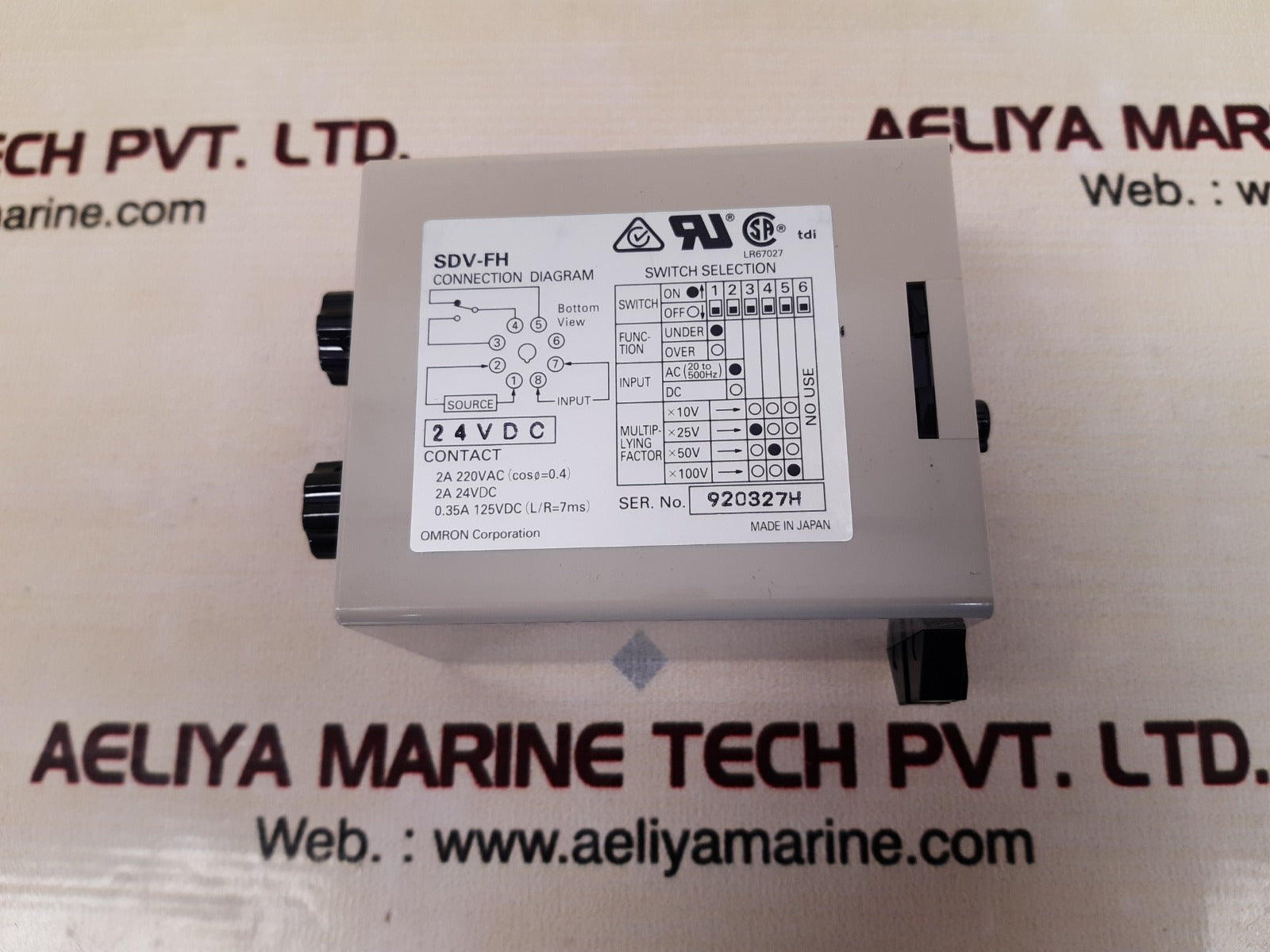 Omron sdv-fh2 voltage sensor 2a 24vdc new