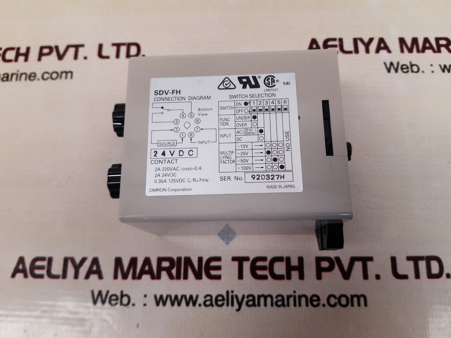 Omron sdv-fh2 voltage sensor 2a 24vdc new