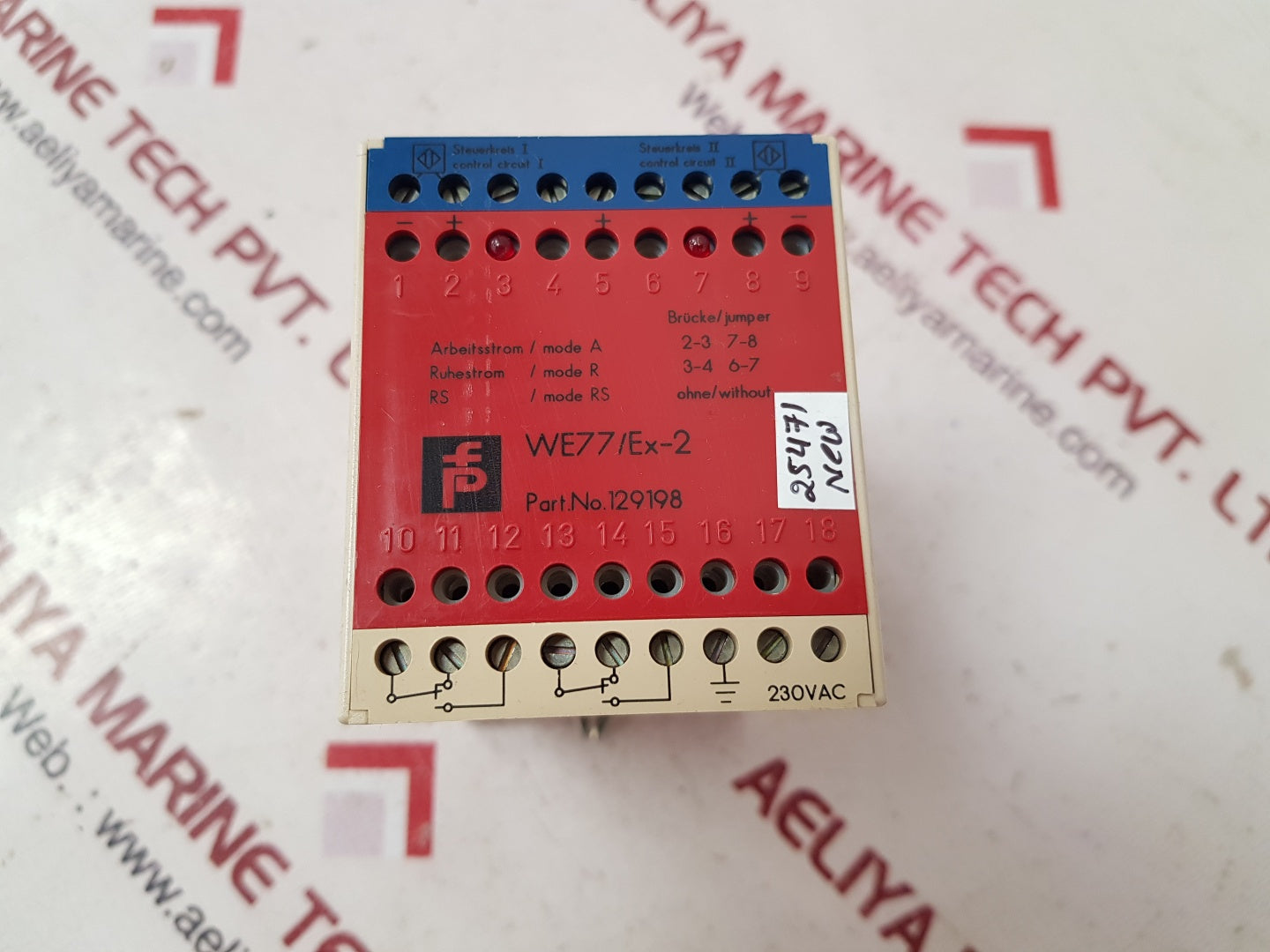 Pepperl+fuchs we77/ex-2 switching isolator 230vac