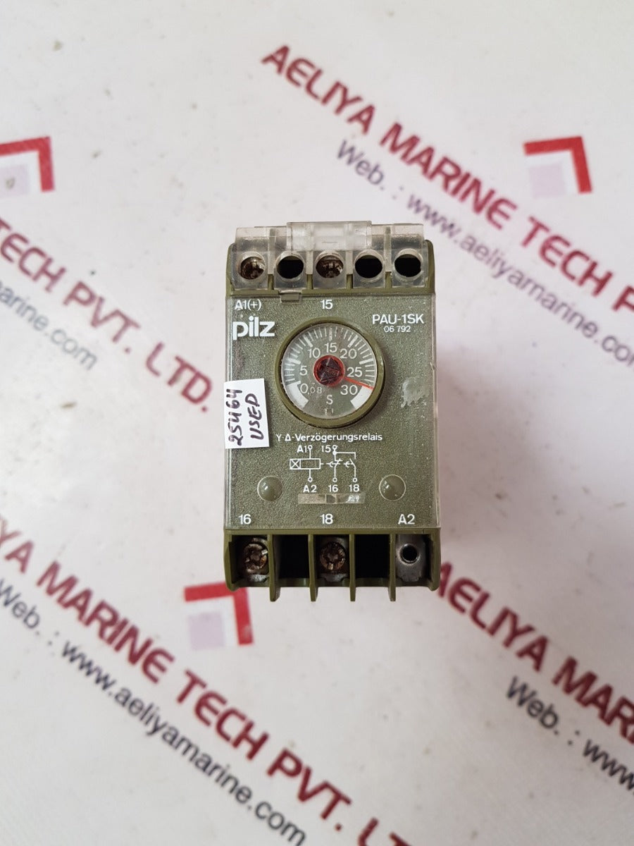 Pilz pau-1sk/30/230vws/1uz safety time delay relay