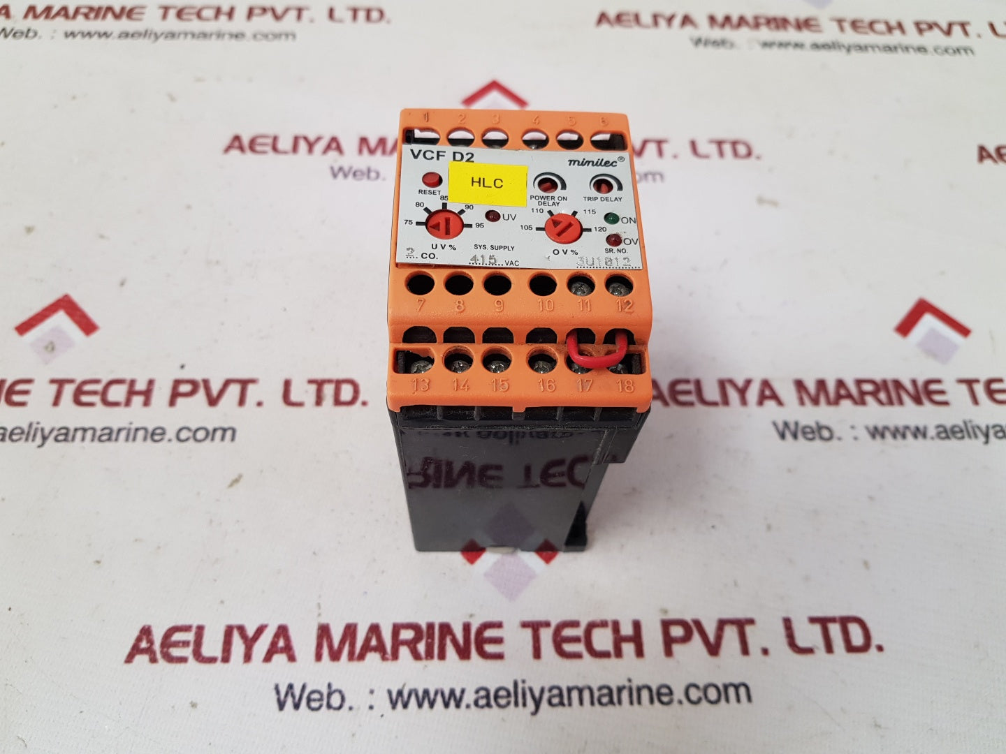 Minilec vcf d2 under/over voltage relay