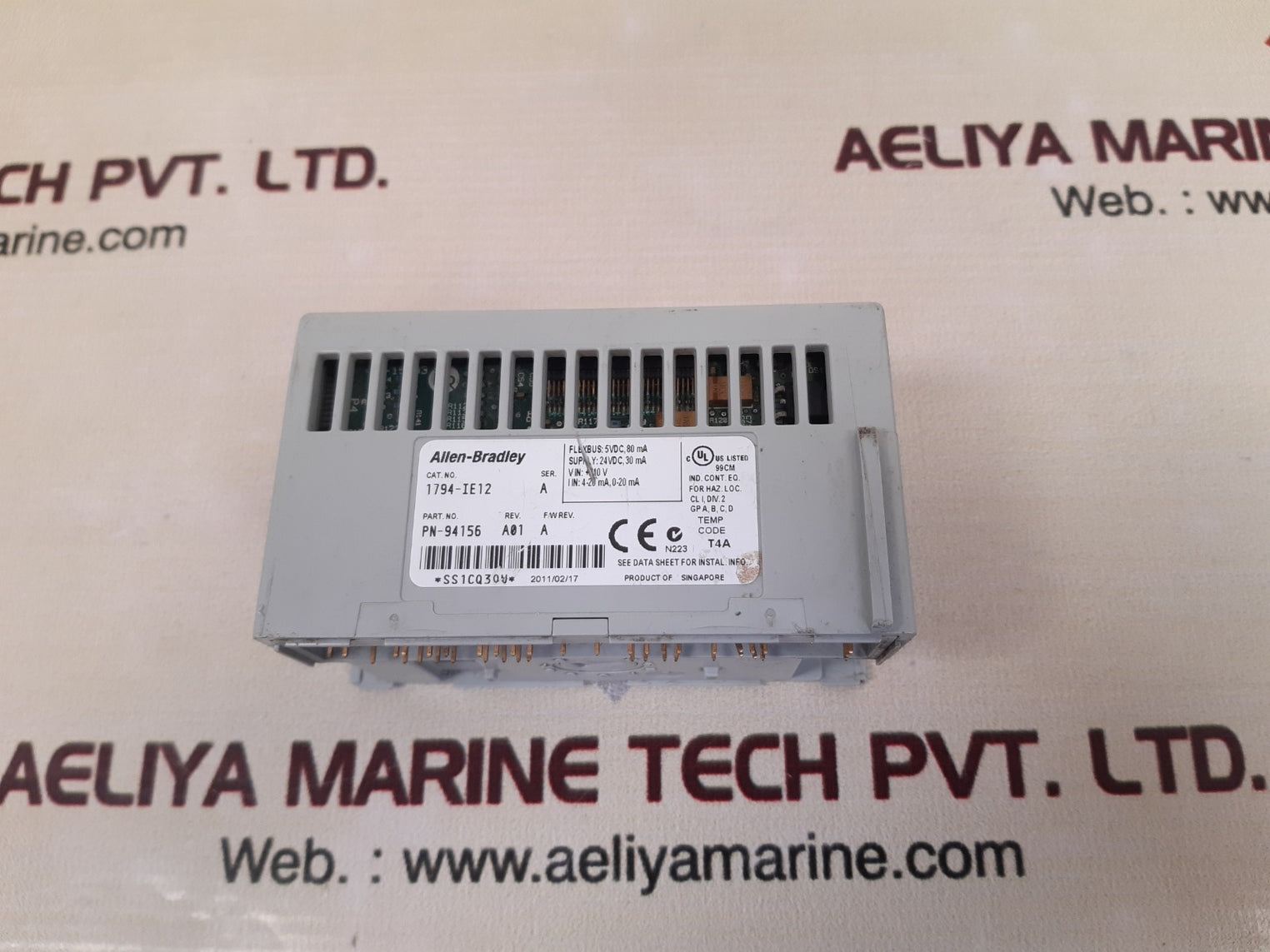 Allen-bradley 1794-ie12 flex i/o analog input module ser.a