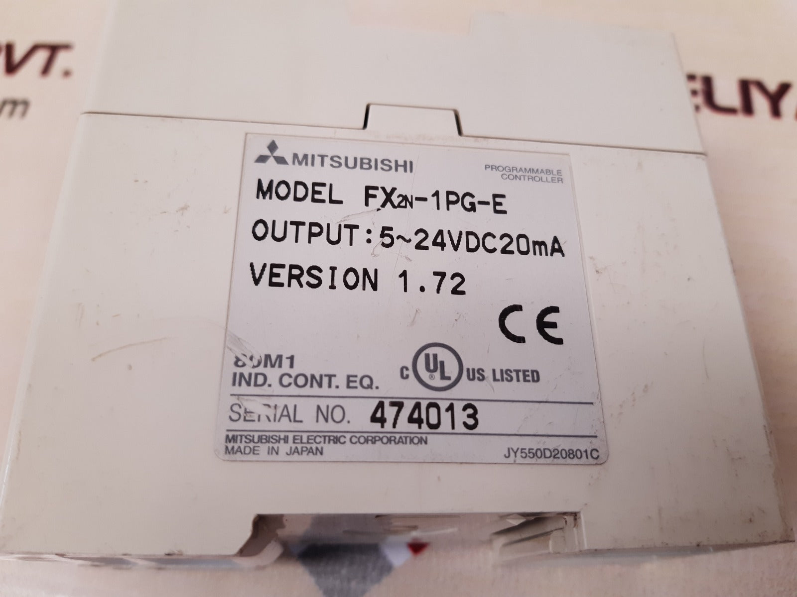 Mitsubishi fx2n-1pg-e programmable controller