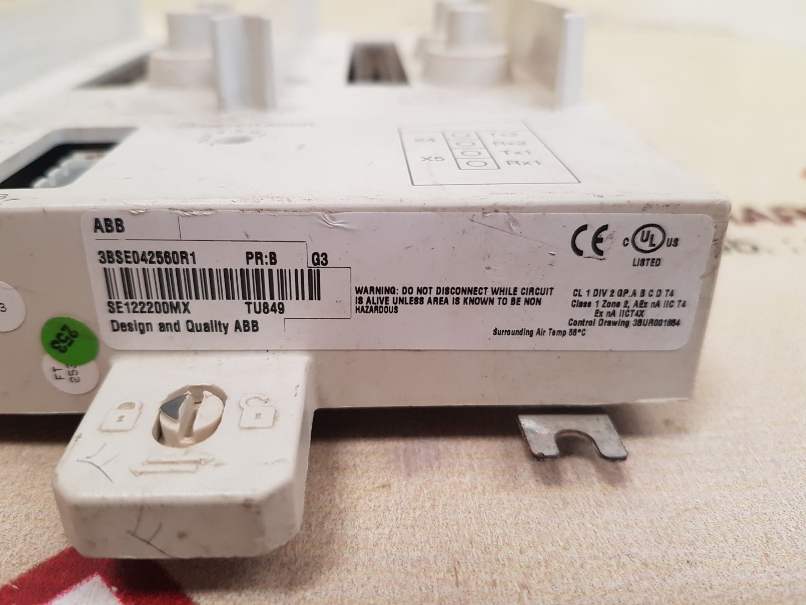 Abb Tu849 Termination Unit 3Bse042560R1 Air Temp 55°C