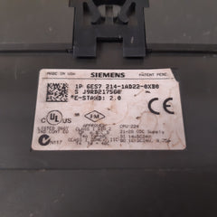 Siemens simatic s7-200 6es7 214-1ad22-0xb0 plc module