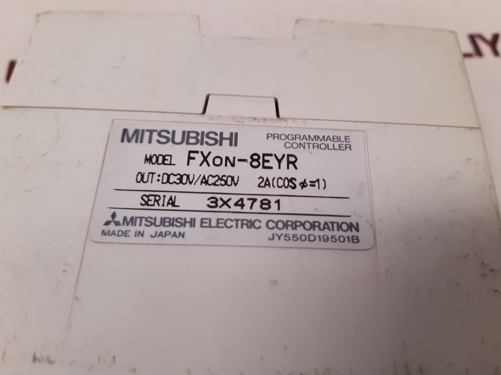 Mitsubishi fx0n-8eyr programmable controller