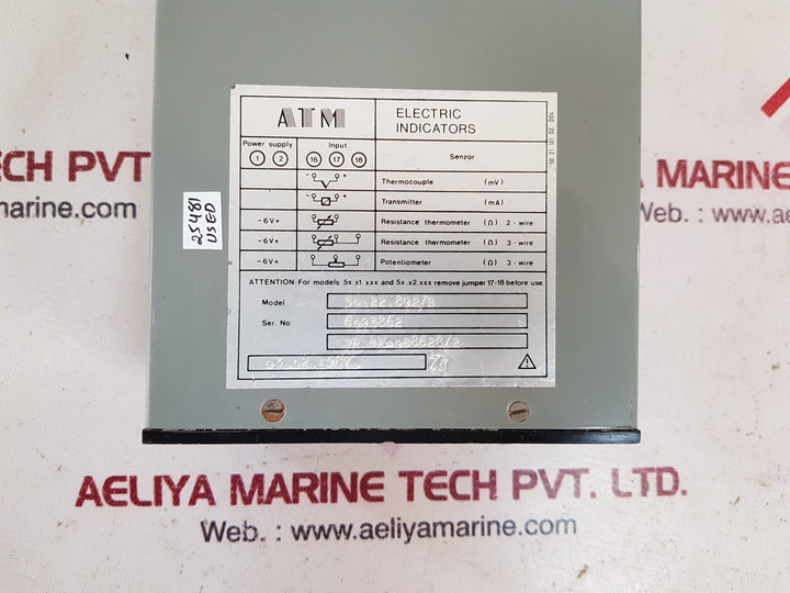 Atm 50.22.892/b electric indicators