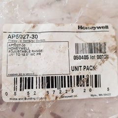 Honeywell ap5027-30 airflow differential pressure switches