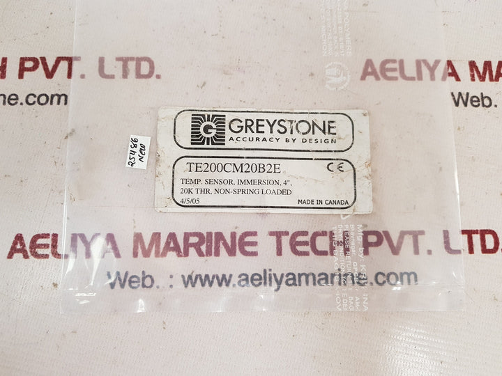 Greystone te200cm20b2e immersion temperature sensor