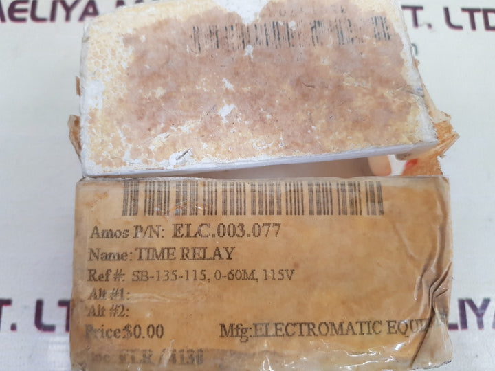 Carlo gavazzi sb 135 115 time delay relay 3-60 min