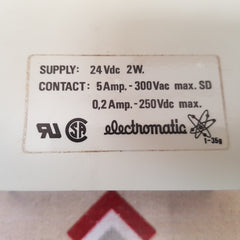 Electromatic Sb-125-724 S-system Delay On Release After Deenergis 3-60 Sec