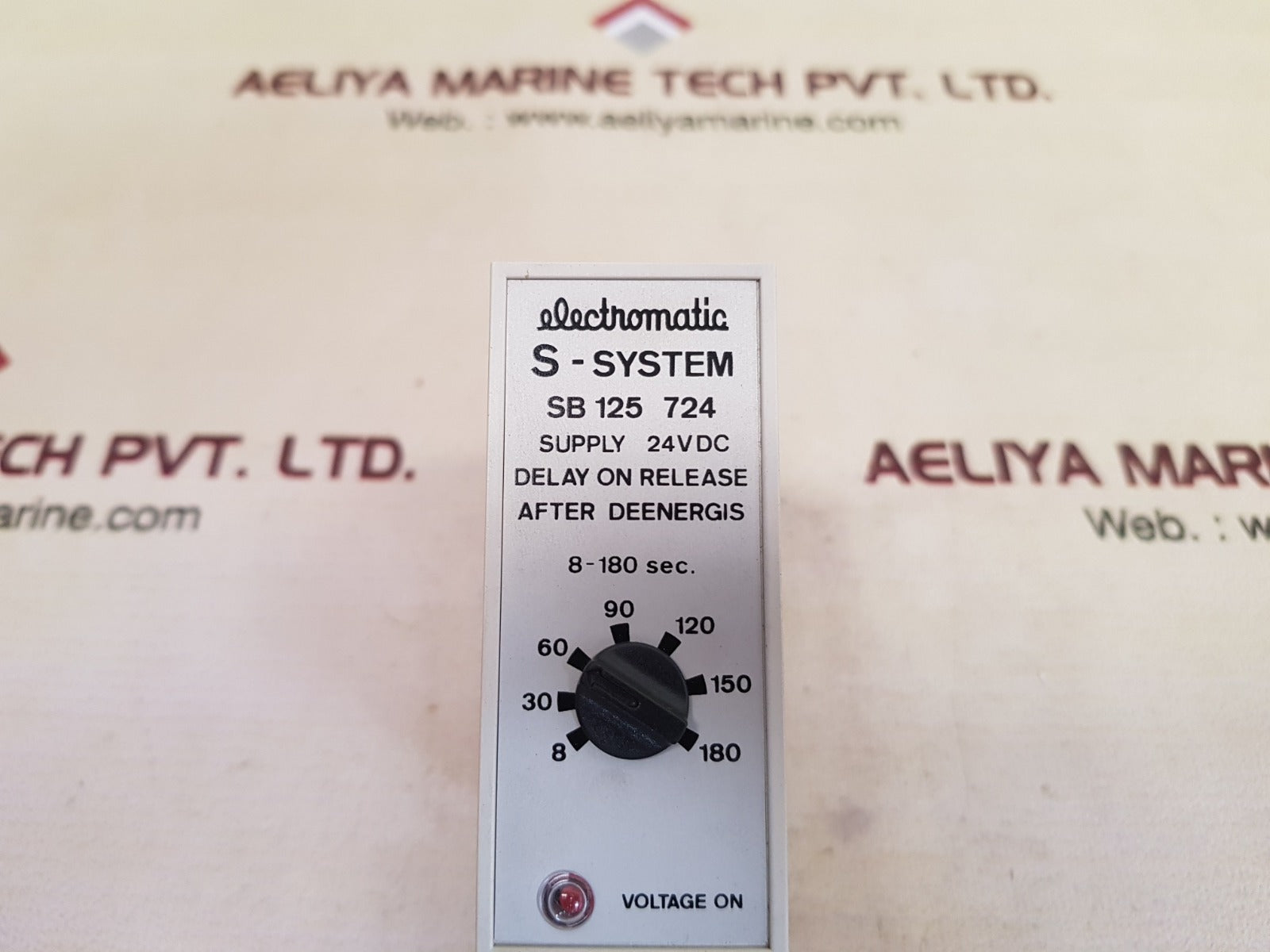 Electromatic S-system Sb-125-724 Delay On Release After Deenergis 8-180Sec