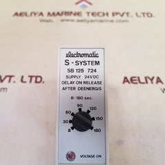 Electromatic S-system Sb-125-724 Delay On Release After Deenergis 8-180Sec