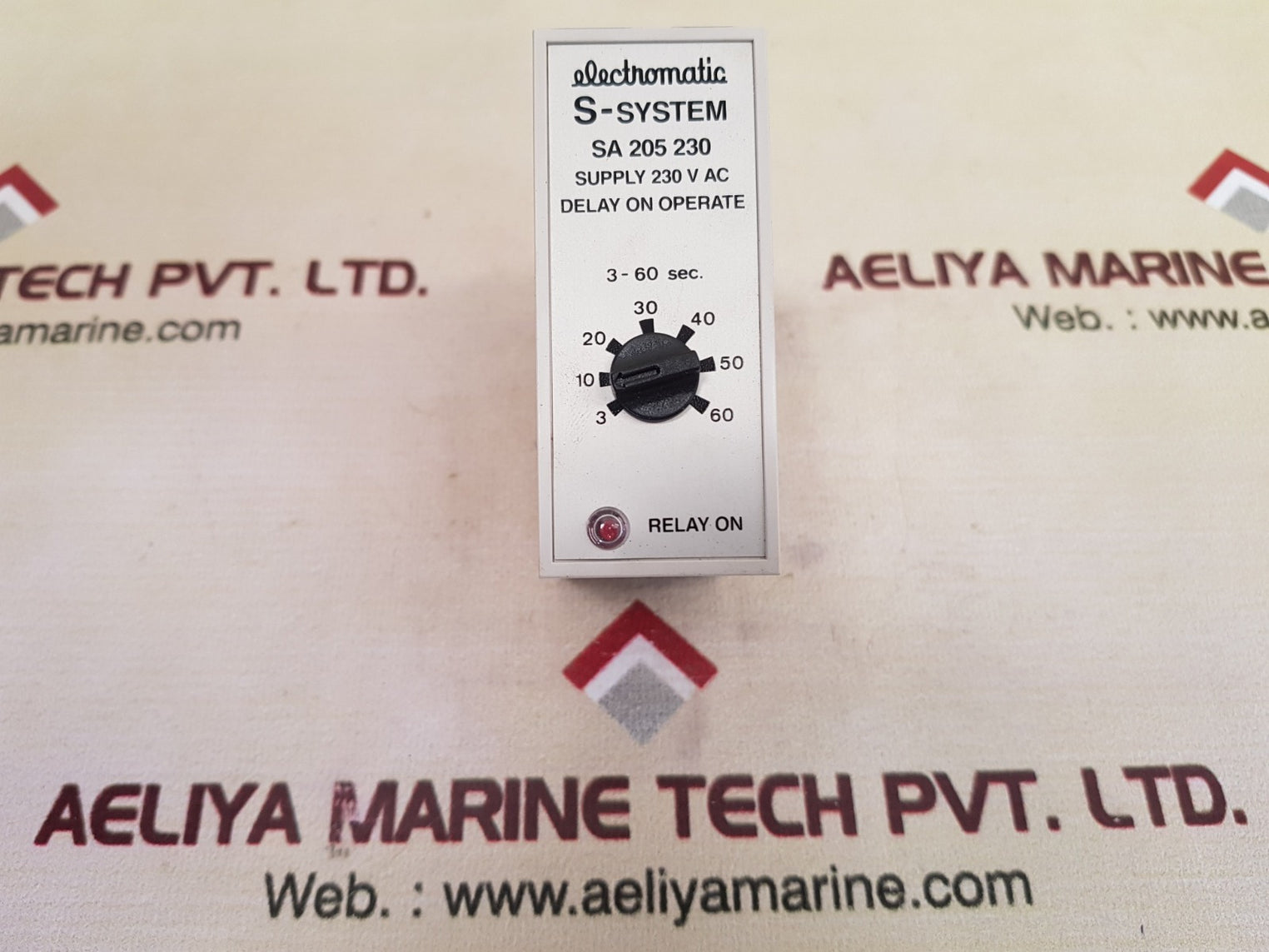 Electromatic S-system Sa 205 230 Supply 230Vac Timer Delay On Operate 3-60 Sec