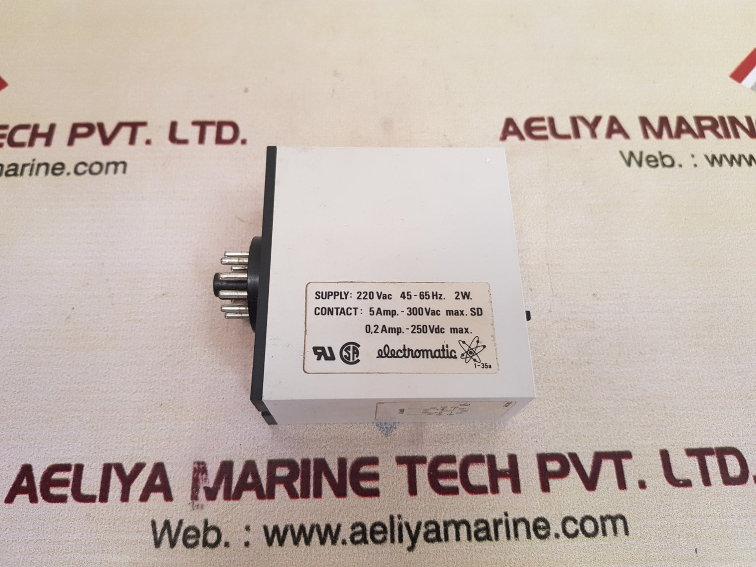 Electromatic S-system Sa 205 230 Supply 230Vac Timer Delay On Operate 3-60 Sec