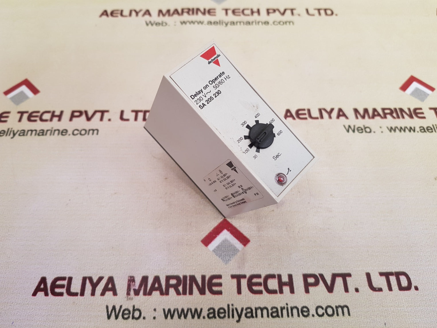 Electromatic sa 205 230 time delay on operate 30-600sec