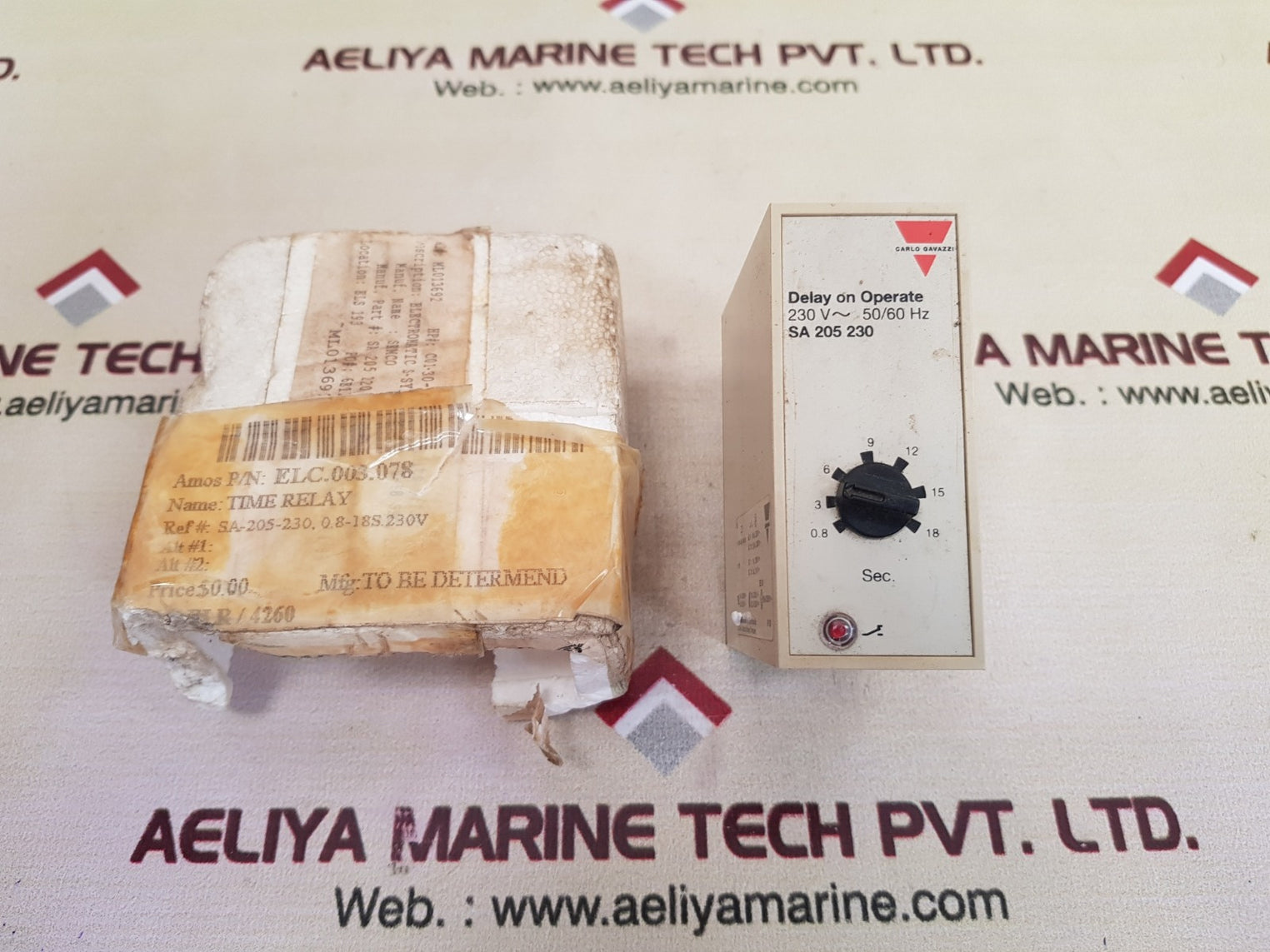 Carlo Gavazzi Sa 205 230 Timer Delay On Operate 0.8-18Sec