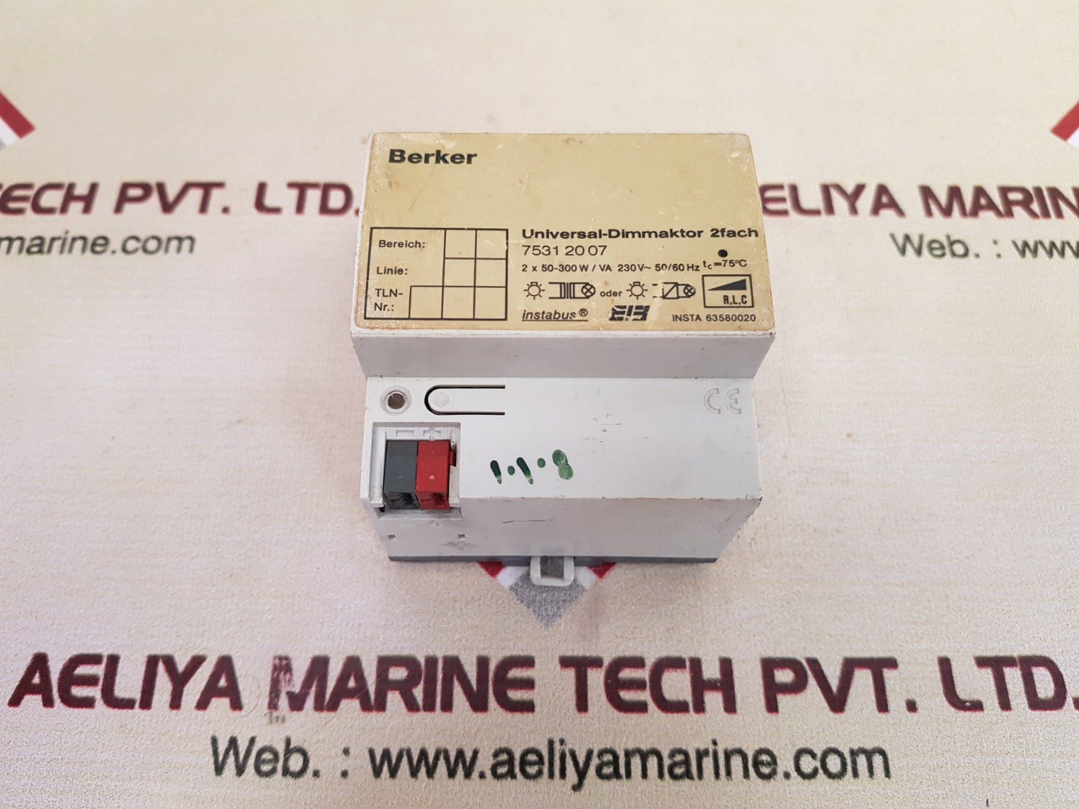 Berker 7531 20 07 Universal-dimmaktor 2Fach 230V~50/60Hz