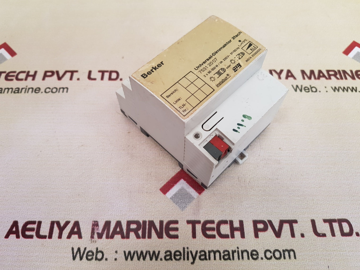 Berker 7531 20 07 Universal-dimmaktor 2Fach 230V~50/60Hz