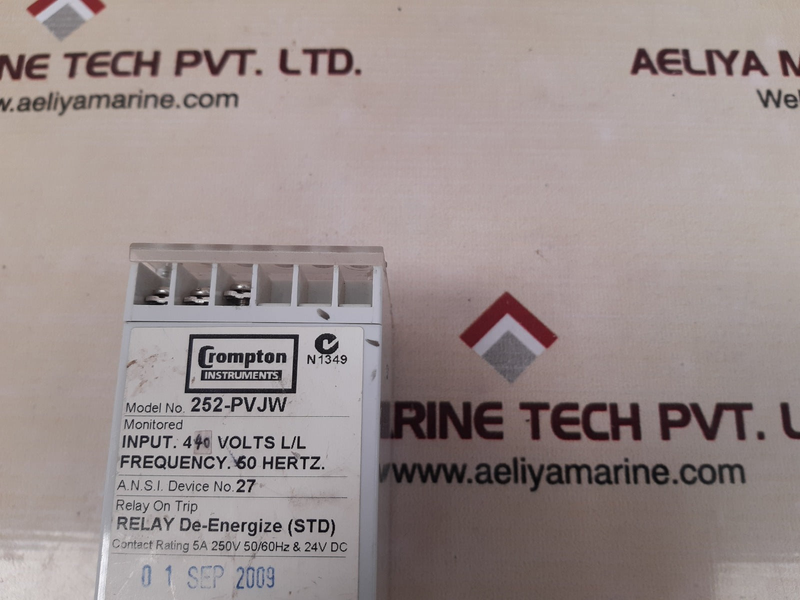 Crompton 252-pvjw relay