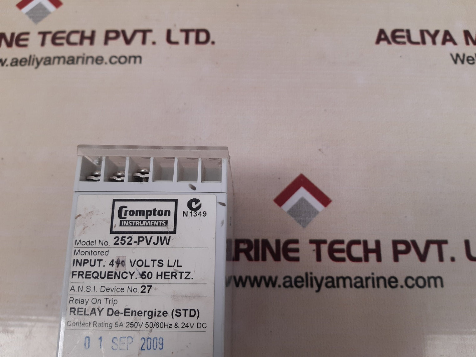 Crompton 252-pvjw relay