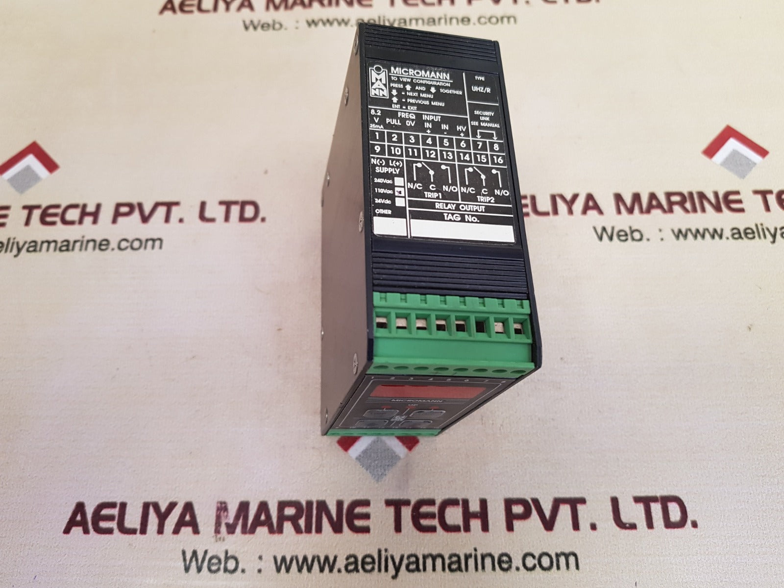 Mann Industries Uhz/R/110Vac/V1.20 Monitoring Module