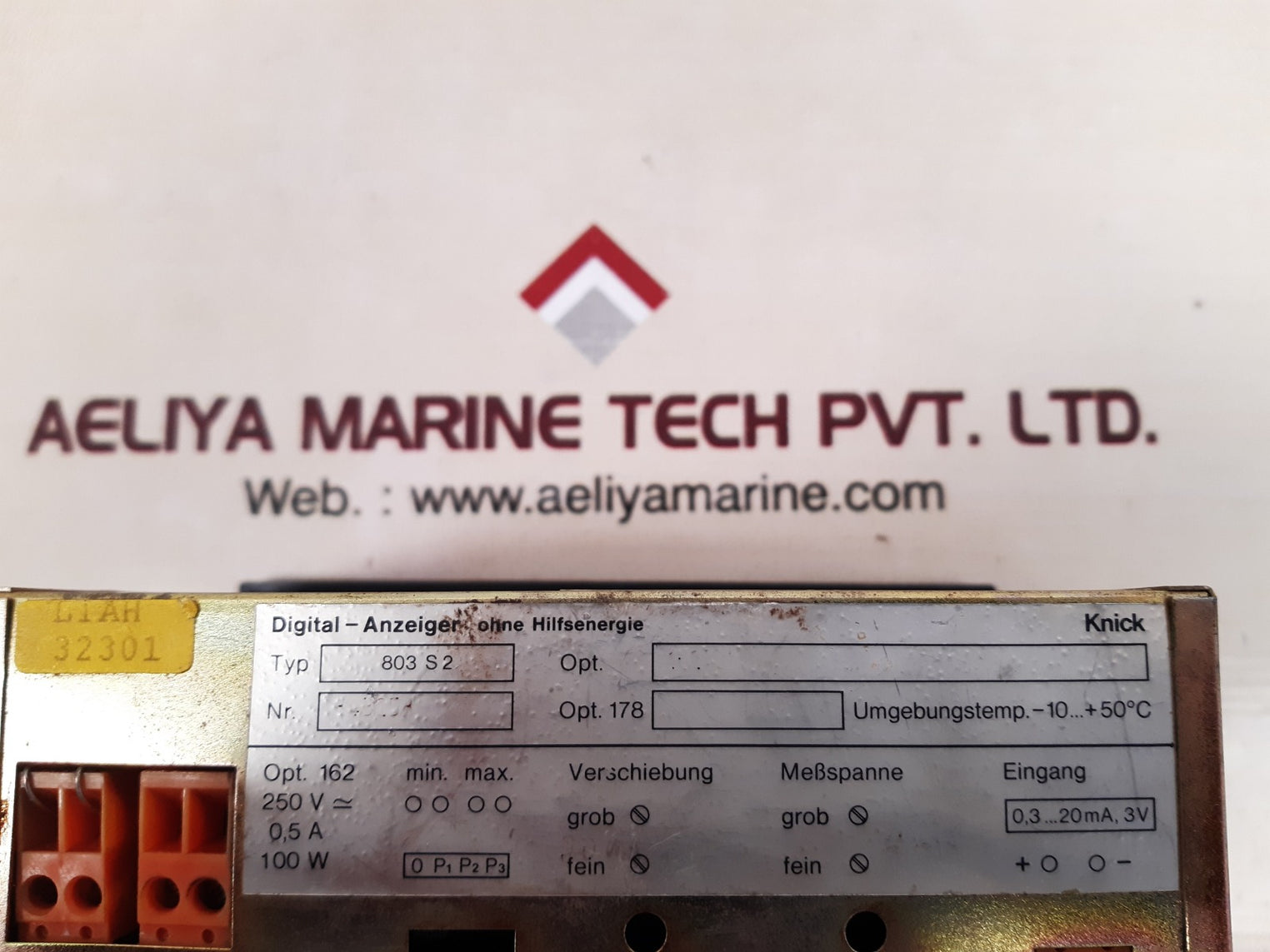 Knick 803 S2 Cm Digital Display Without Auxiliary Power Energy 250V