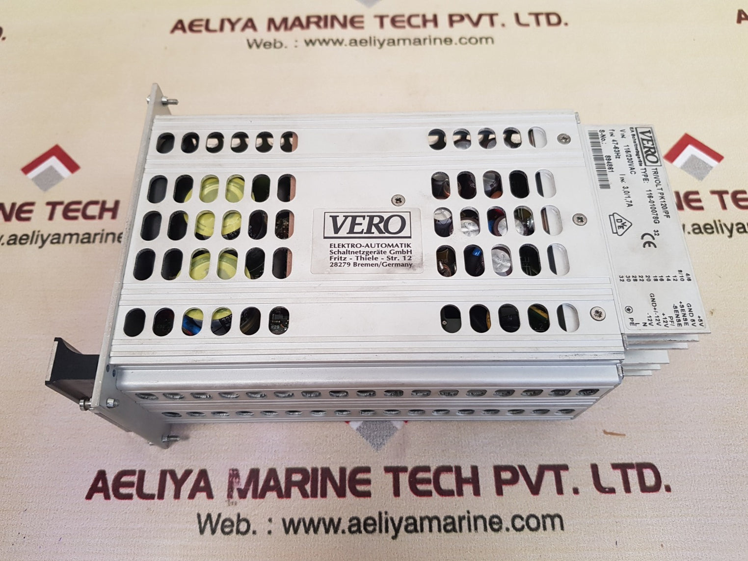 Vero electronics trivolt pk120/pf power supply 116-010078g