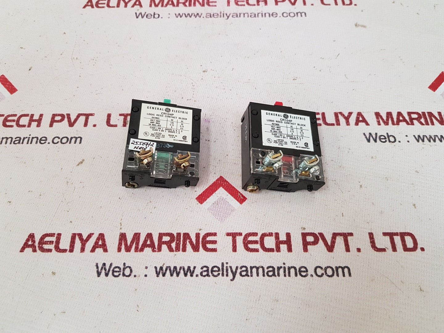 General electric cr104p logic reed contact block
