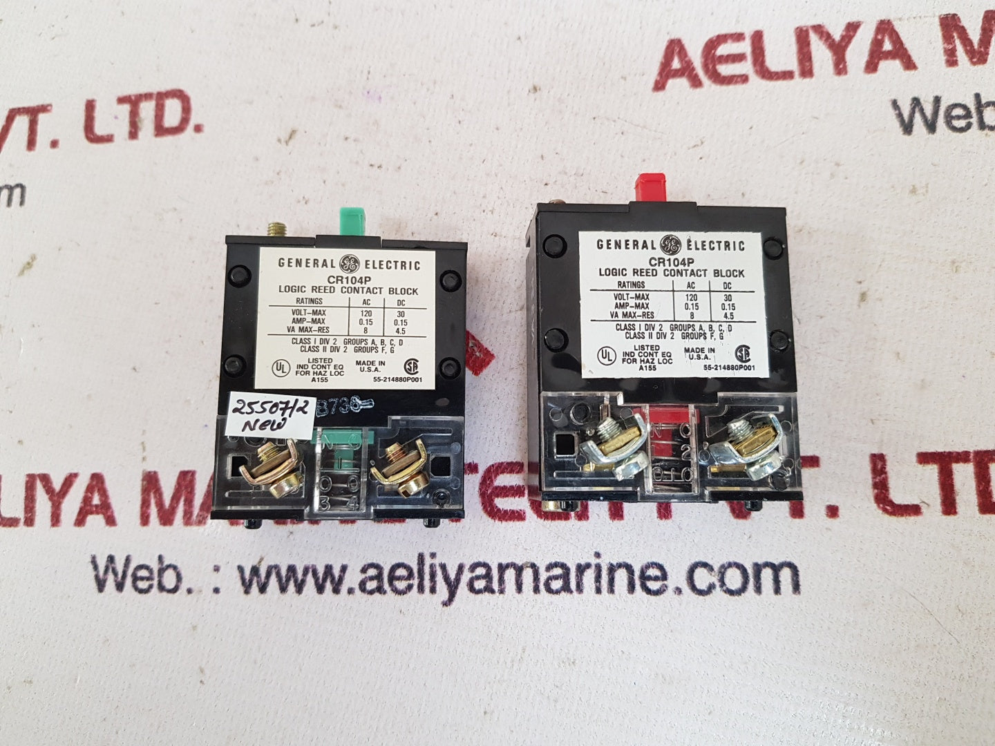 General electric cr104p logic reed contact block