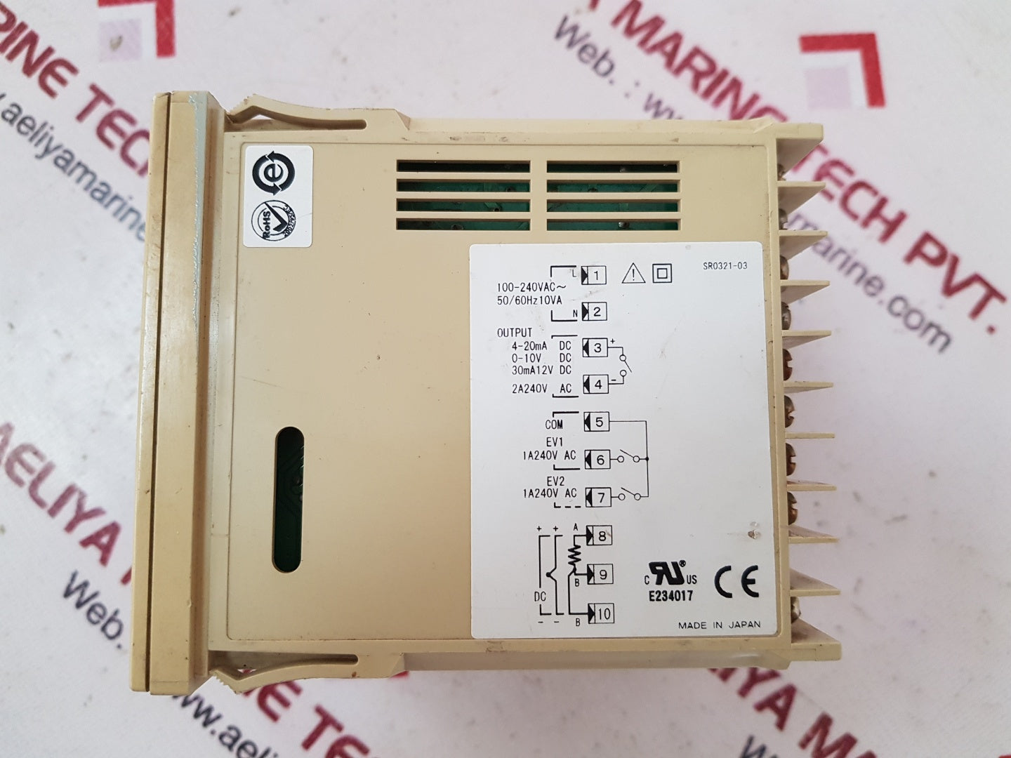 Shimaden sr3-6i-1w heat temperature controller