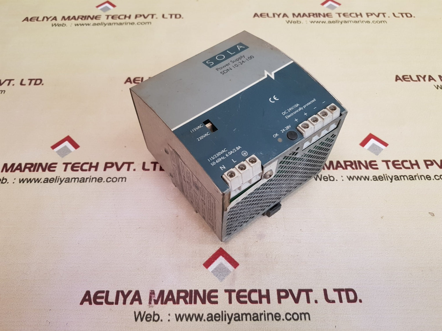 Sola Sdn 10-24-100 Power Supply 115/230 Vac, 50-60Hz