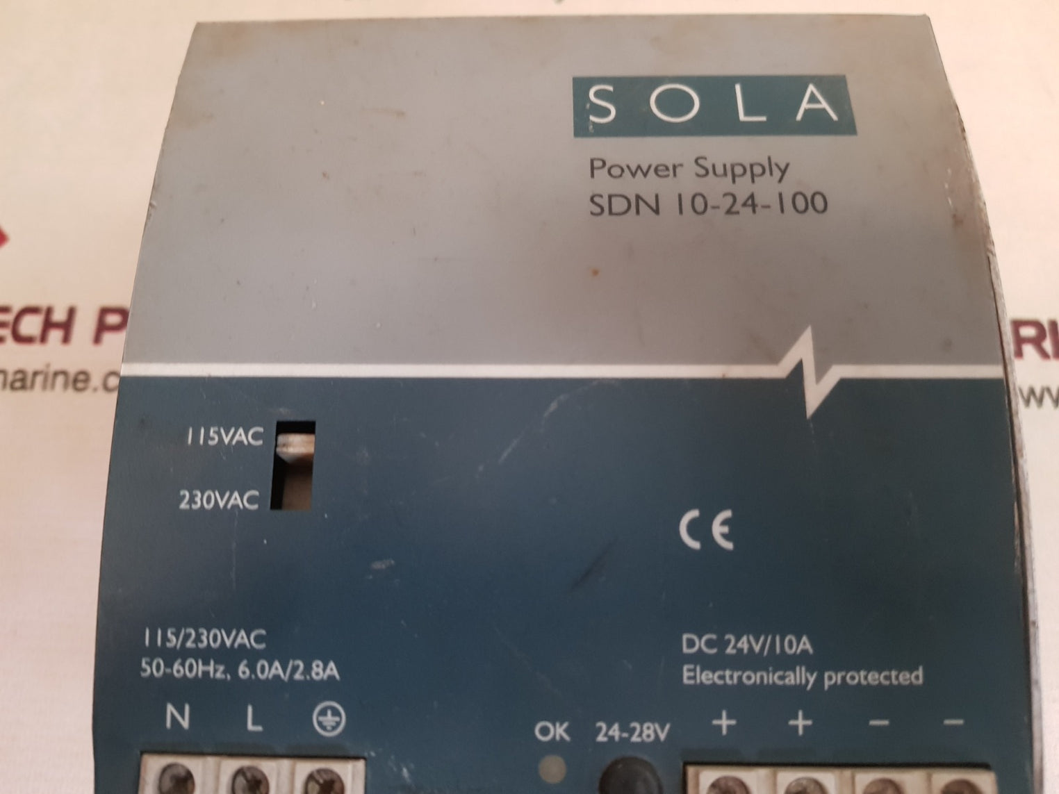Sola Sdn 10-24-100 Power Supply 115/230 Vac, 50-60Hz