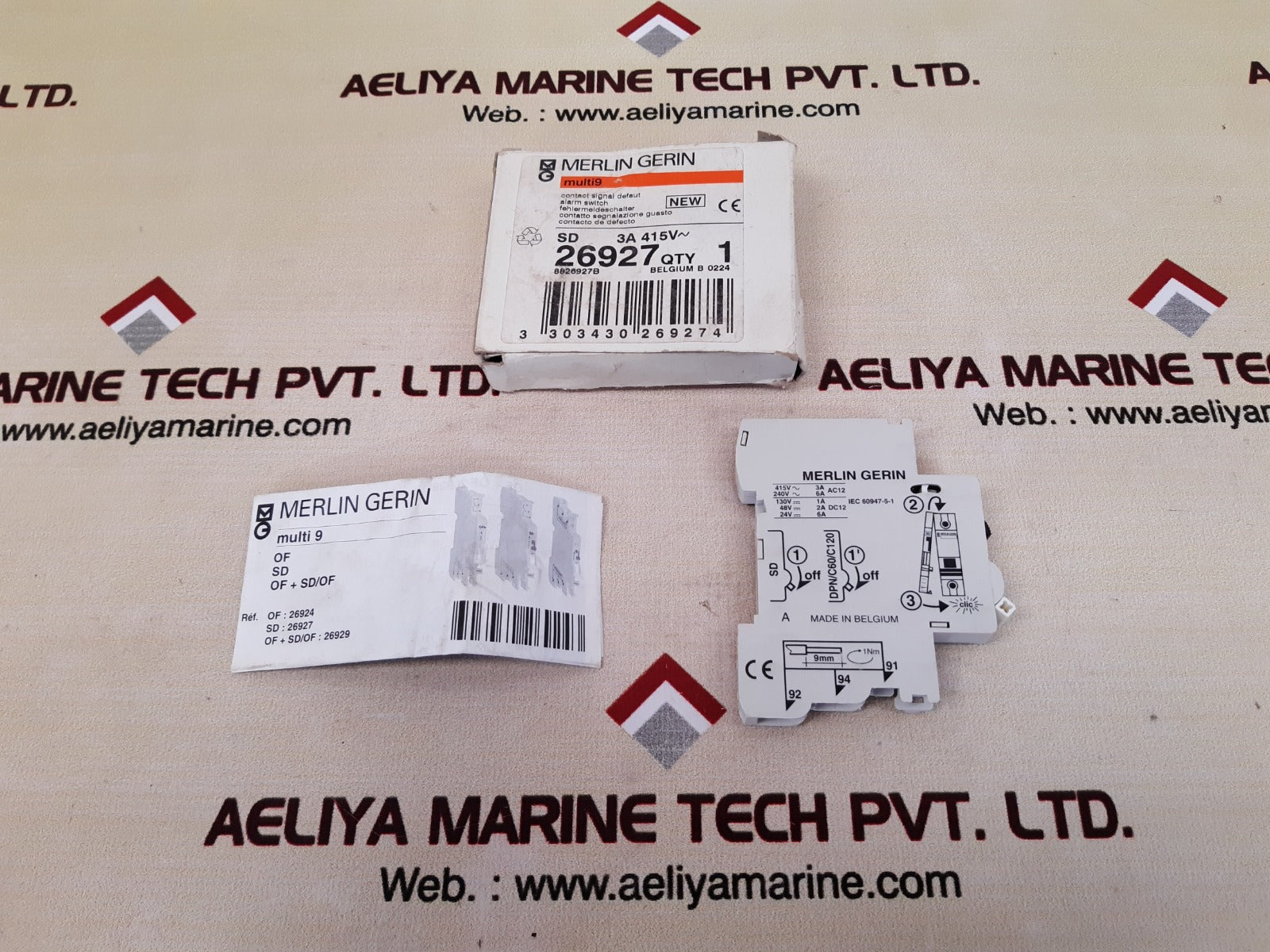 Merlin Gerin 26927 Multi9 Contact Signal Default Alarm Switch Sd 3A 415V
