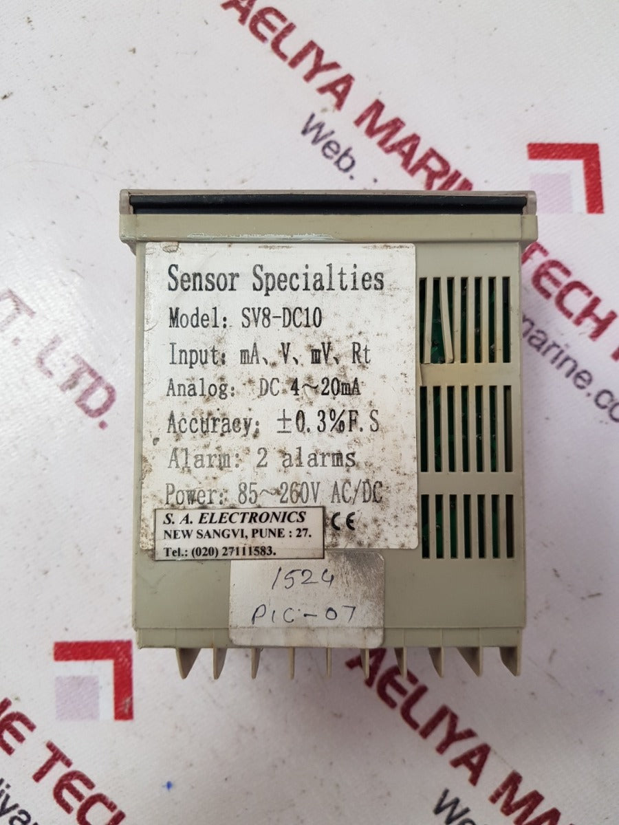 S.a. electronics sv8-dc10 sv8 sensor indicator 