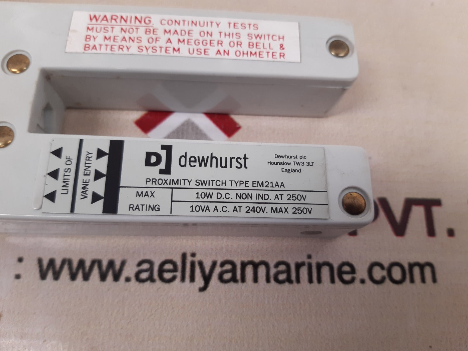 Dewhurst em21aa proximity switch